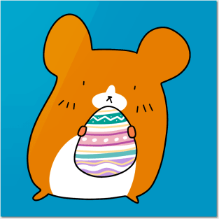 Easter Egg Hamster Posters and Art